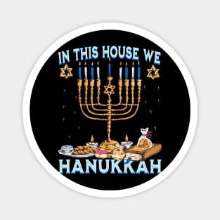 In this house we hanukkah Magnet